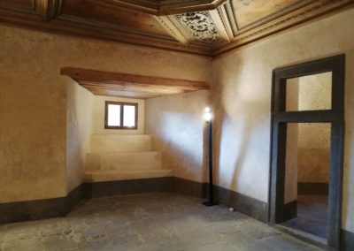 Oravský hrad – Sála s dreveným stropom